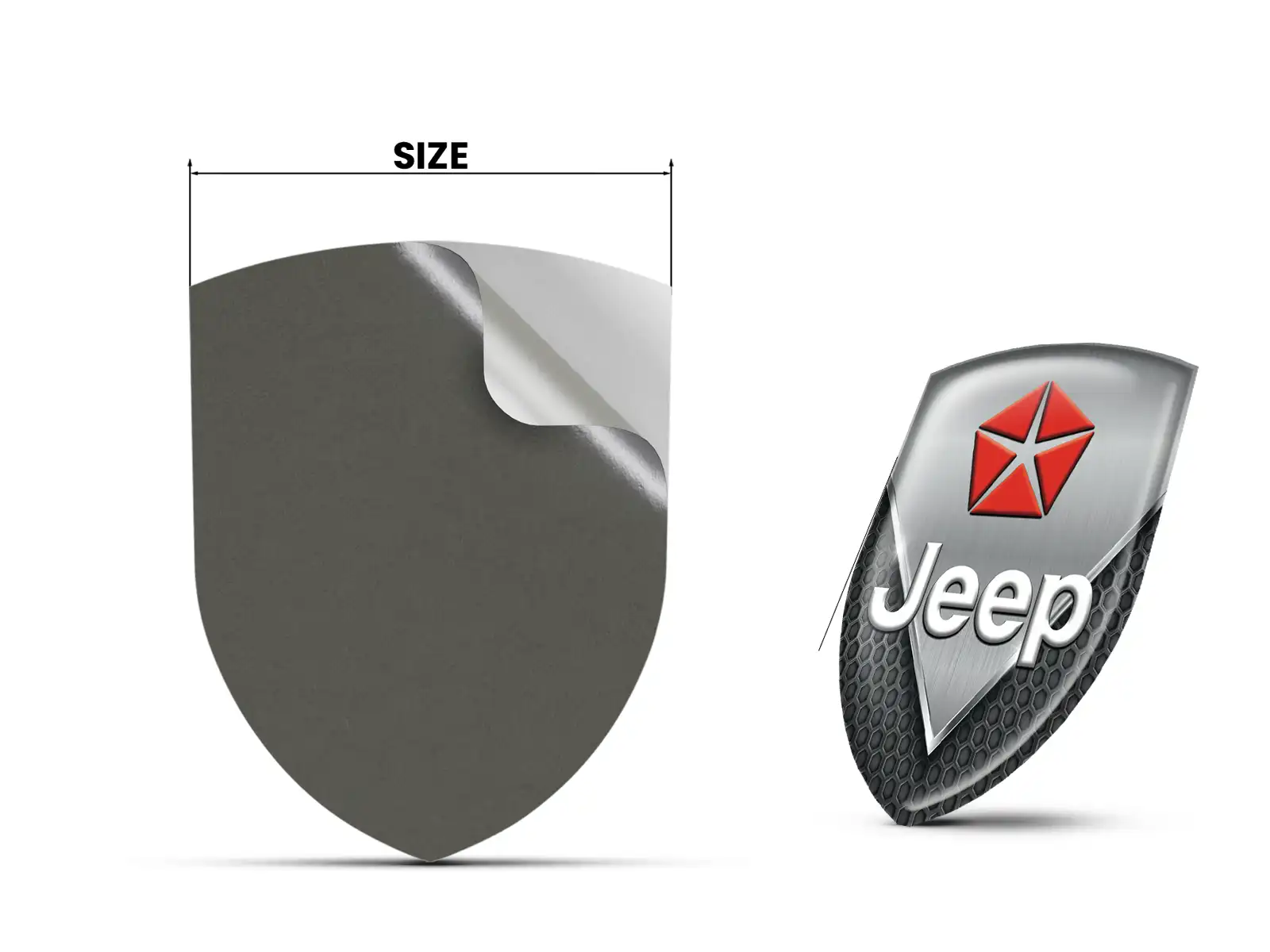 Jeep Decalcomanie Lunotto Auto Corse Pregiate Resistenti